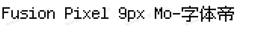 Fusion Pixel 9px Mo字体转换